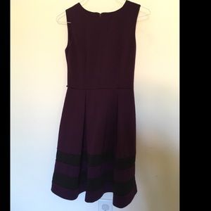 Calvin Klein purple and black midi dress Size 4